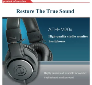 Audio Technica ATH-M20x Premium Studio Monitor Headphone
