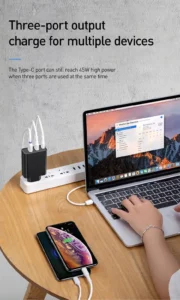 BASEUS 60W PPS Three- Port Quick Charger