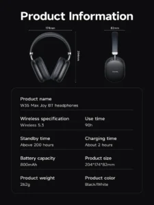 Hoco W35 Max Wireless Headphone Premium