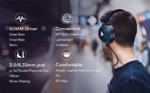 MAONO AU-MH601 Premium Studio Monitor Headphone
