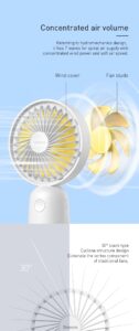 BASEUS Firefly Mini Fan – 1500mAh Built-in Battery